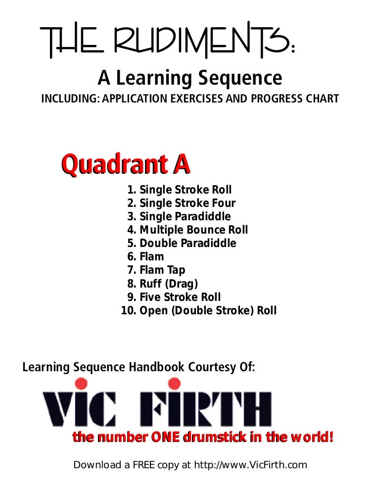 40_rudiments_vic_firth.pdf picture about Printable Drum Rudiments referred to as 40_rudiments_vic_firth.pdf